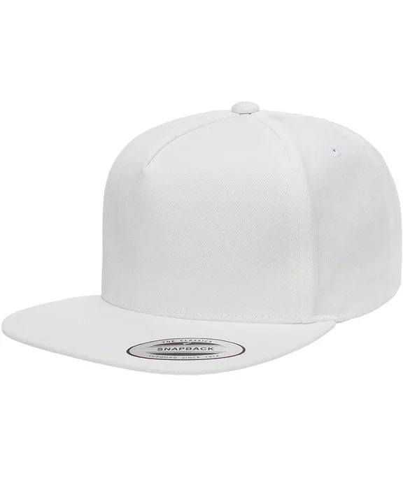 New Autumn And Winter Styles Y6007 - Yupoong Adult 5-Panel Cotton Twill Snapback Cap | White New Autumn And Winter Styles Y6007 - Yupoong Adult 5-Panel Cotton Twill Snapback Cap | White