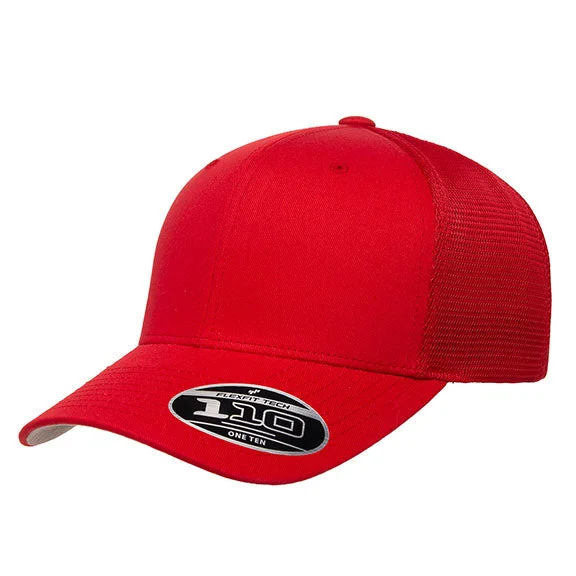 Embroidered Letters 110M - Flexfit Adult 110® Mesh Cap | Red