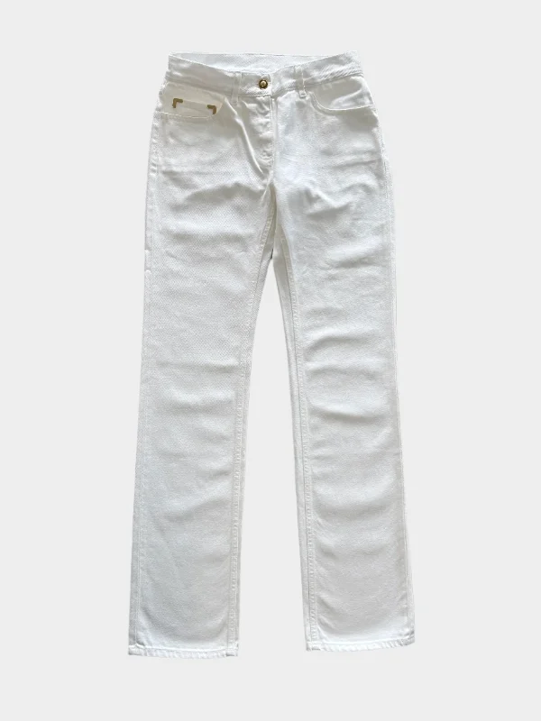 Simple Matching Jeans Straight Leg