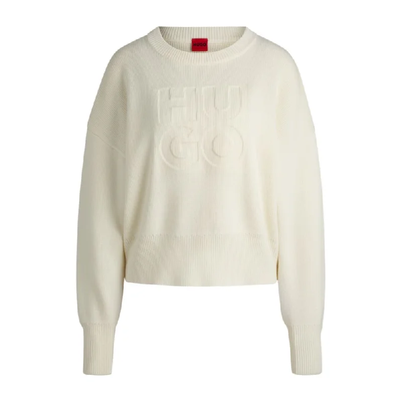 High-quality Styles Relaxed-fit sweater with embossed logo