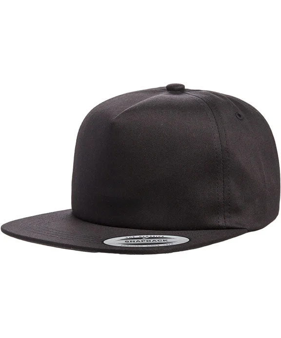 Fashionable And Versatile Y6502 - Yupoong Adult Unstructured 5-Panel Snapback Cap | Black Fashionable And Versatile Y6502 - Yupoong Adult Unstructured 5-Panel Snapback Cap | Black