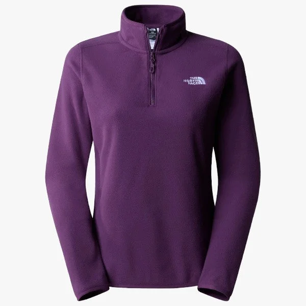 European And American Style The North Face Women's Glacier 1/4 Zip Sweater Boysenberry