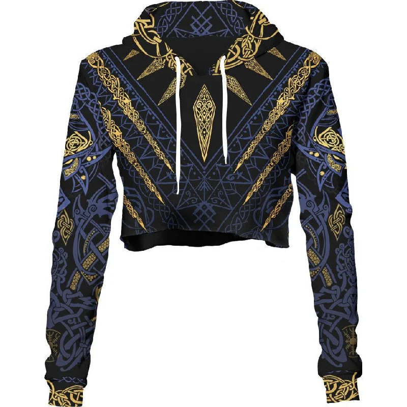 Sports fitness shoes Fenrir's Wrath Crop Hoodie - Blue Edition