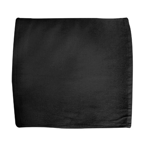 Simple Solid Color C1515 - Carmel Towel Company Square Super Fan Rally Towel | Black Simple Solid Color C1515 - Carmel Towel Company Square Super Fan Rally Towel | Black