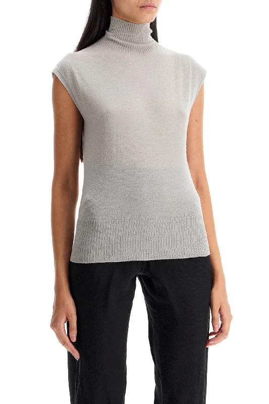 Chic Lounge Rick Owens High-Necked Sl Turtle Pullover Swe