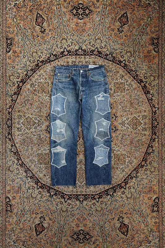 Windbreaker fashion Children of the discordance NY: BORO PATCH DENIM TYPE B (BLUE)③