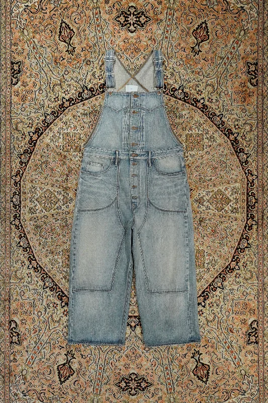 Street Style Suit SUGARHILL FADED CLASSIC DENIM OVERALLS (FADED INDIGO)