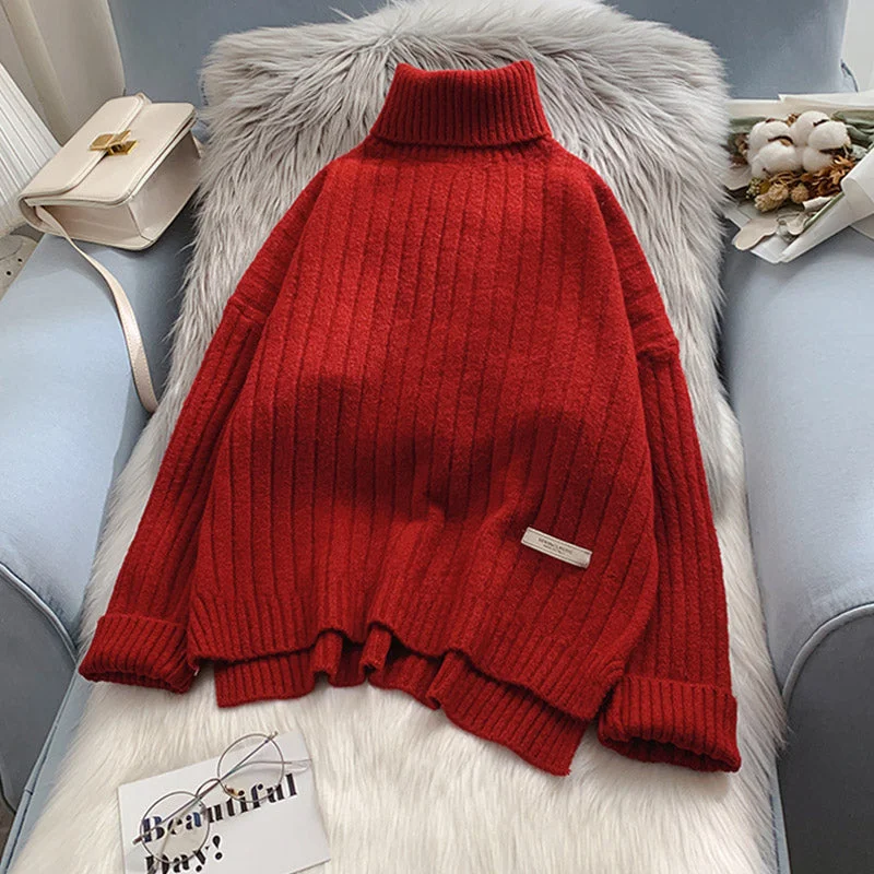 Mid-length Style New pop style inside design sense of small man's sweater  4918