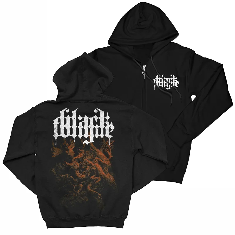 Personalized Outfit Black Tongue "Nadir" Zip Hoodie