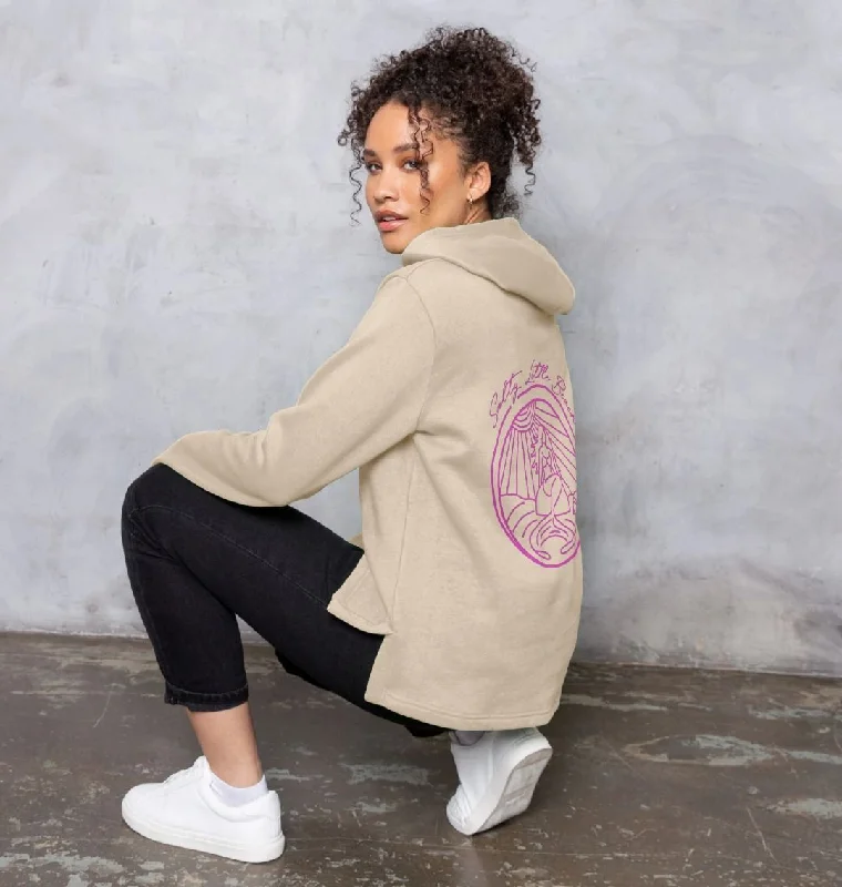 French Style 'SALTY BEACH' Relaxed Fit Ladies Hoodie