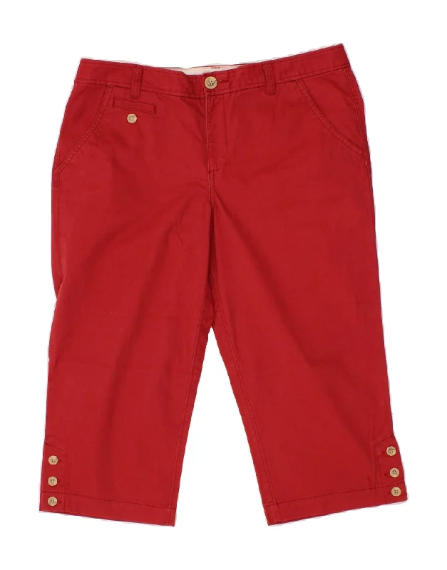 Elegant And Charming DOCKERS Womens Bermuda Shorts US 12 Large W34 Red Cotton