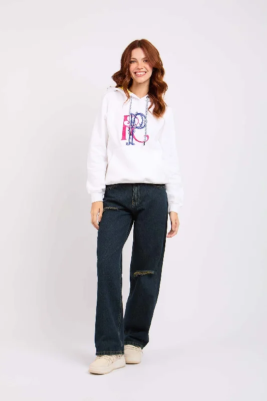 French Style Women  Wide Leg Vintage Wash Pant