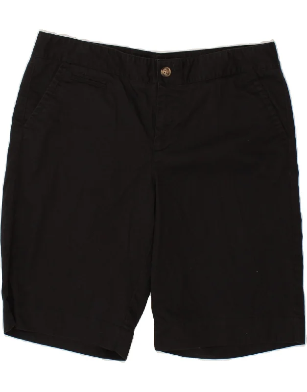 Street Style DOCKERS Womens Chino Shorts US 14 XL W36  Black Cotton