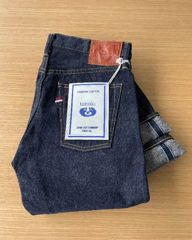 Age-reducing Style NS "Natural Indigo" Slim Tapered 16.5oz Selvedge Denim