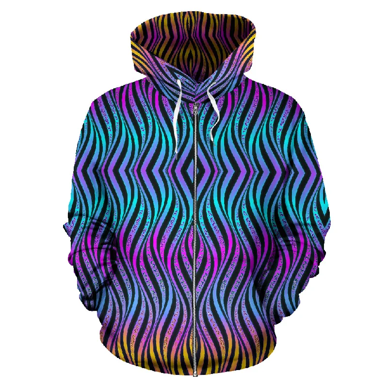 Spiritual Vitality Xenowave Zip Up Hoodie