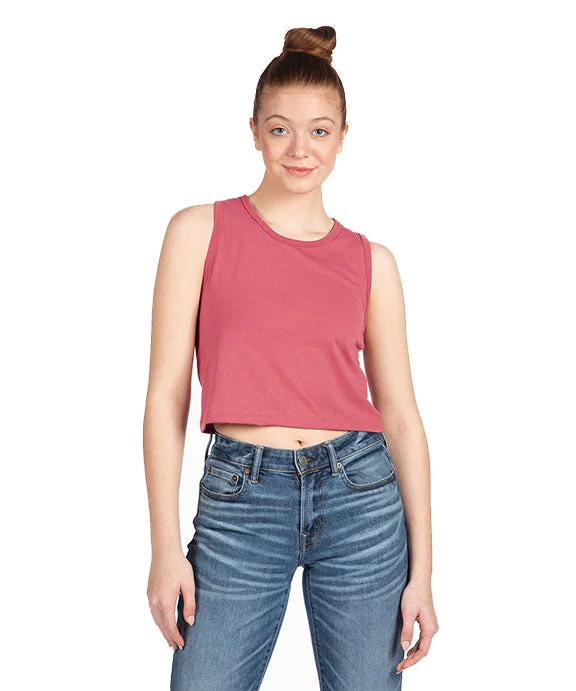 Slightly Flared Design 5083 - Next Level Ladies Festival Cropped Tank Top | Smoked Paprika Slightly Flared Design 5083 - Next Level Ladies Festival Cropped Tank Top | Smoked Paprika