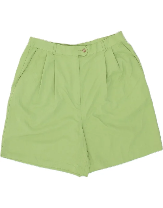 Avant-garde trend IZOD Womens Pegged Chino Shorts W34 Large  Green Cotton