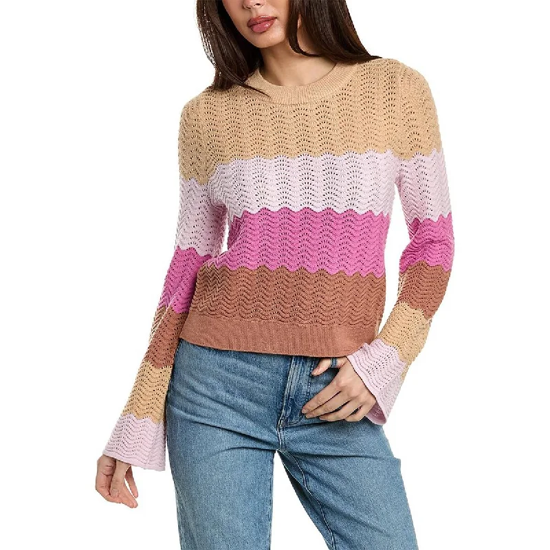Classic Style Womens Crochet Acrylic Pullover Sweater