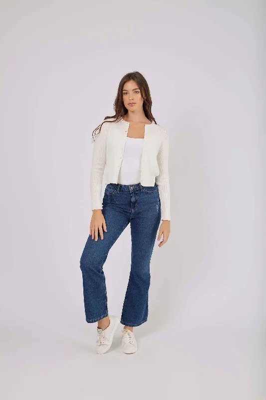 Cute Design Women Denim Regular Fit Demi Indigo Wash