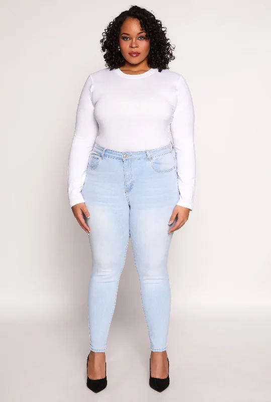 Amazing design Plus Size WAX High Waisted Skinny Jeans