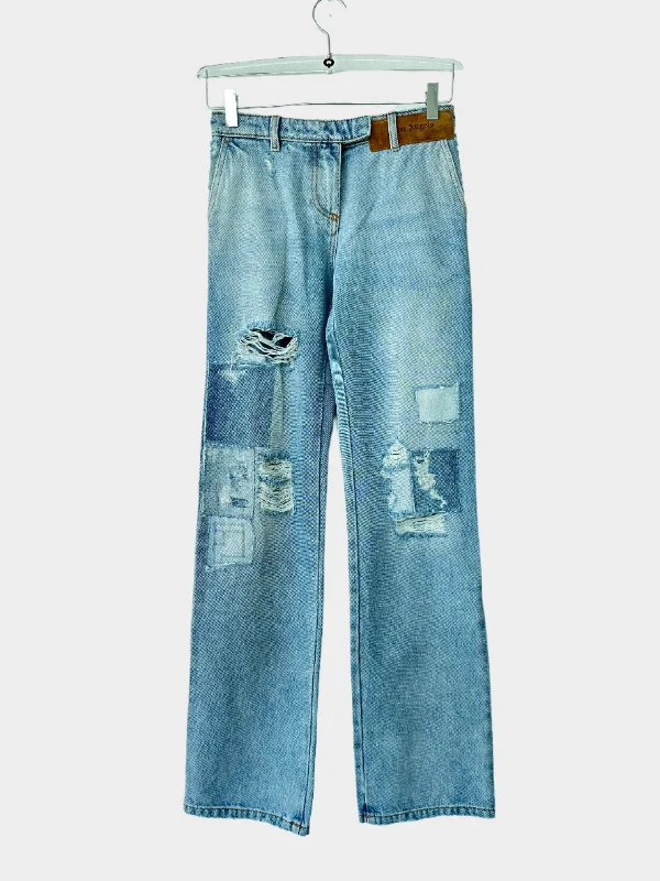 American Style Patches Jeans