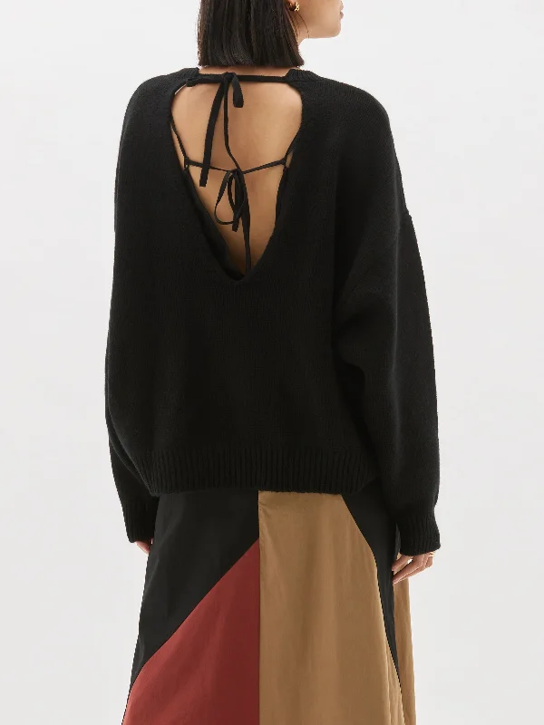 Advanced Design chunky open back knit