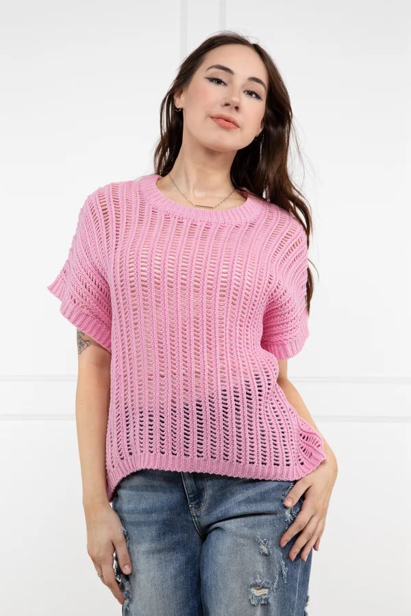 Wandering freely A Little Breezy Women's Open Weave Sweater