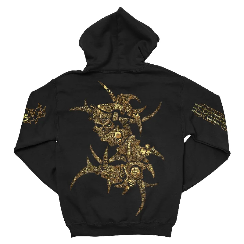 Letter embroidery Sepultura "Discography" Zip Hoodie