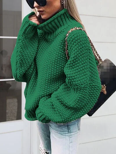 Lounge Chic Tania Turtleneck Long Sleeve Sweater | 6 Colors