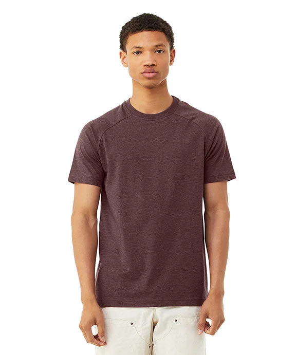 Fashion Innovation 3201 - Bella + Canvas Mens Heather CVC Raglan T-Shirt | Heather Maroon Fashion Innovation 3201 - Bella + Canvas Mens Heather CVC Raglan T-Shirt | Heather Maroon