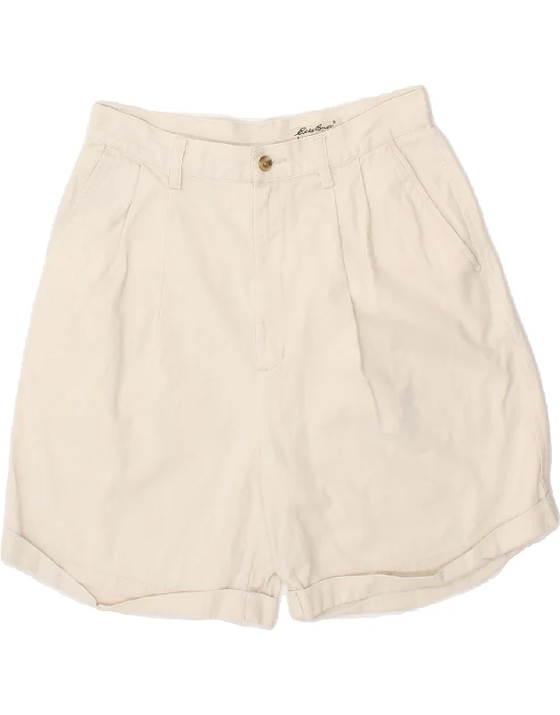 Renaissance Style EDDIE BAUER Womens Classic Fit Chino Shorts US 12 Large W30  Off White