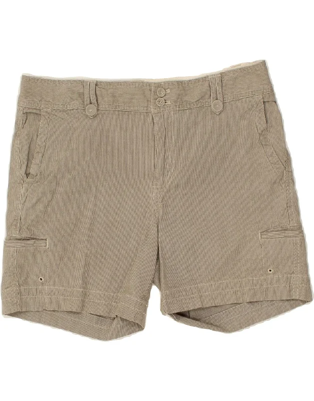 Simple research EDDIE BAUER Womens Mercer Fit Cargo Shorts US 12 Large W34 Grey Pinstripe Simple research EDDIE BAUER Womens Mercer Fit Cargo Shorts US 12 Large W34 Grey Pinstripe