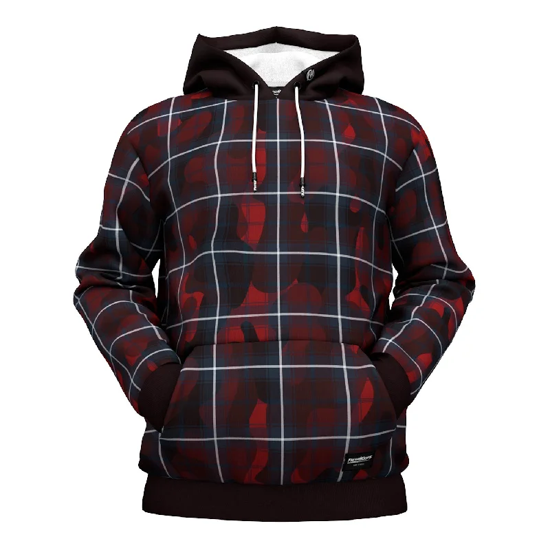 Wandering freely Camoplaid Hoodie