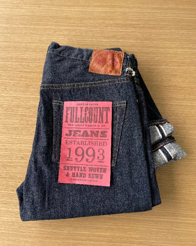 Elegant Style Slim Tapered 13.6oz Selvedge Rough Denim - OW - 1109R