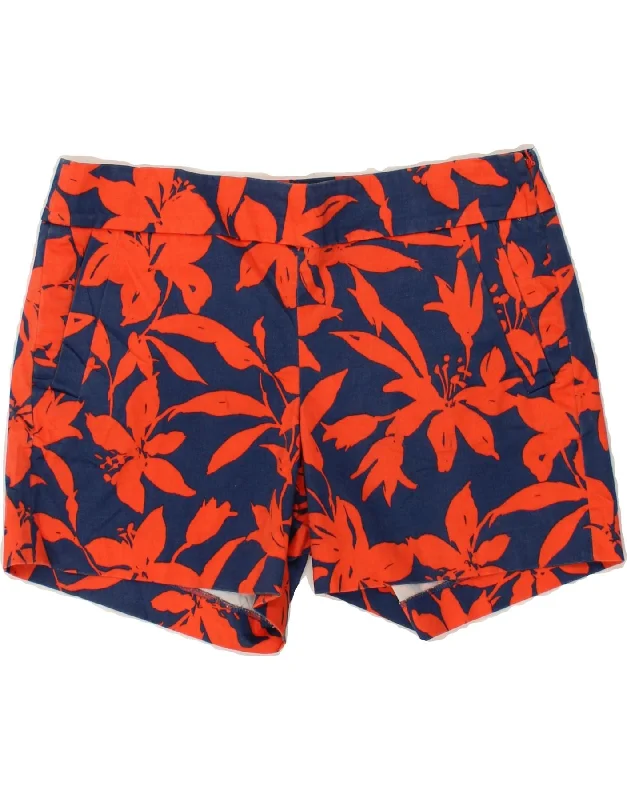Comfortable And Versatile J. CREW Womens Chino Shorts US 8 Medium W30 Navy Blue Floral Comfortable And Versatile J. CREW Womens Chino Shorts US 8 Medium W30 Navy Blue Floral