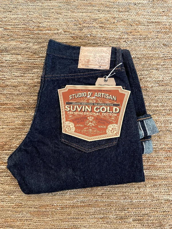 Chic Lounge Suvin Gold Jeans - High Rise Tapered - One Wash
