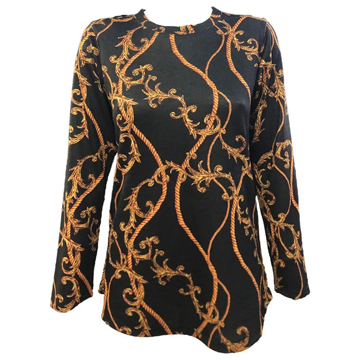 Casual Street David Cline Lucinda Tri-Blend Crew Sweater With Stones - Chain-FINAL SALE