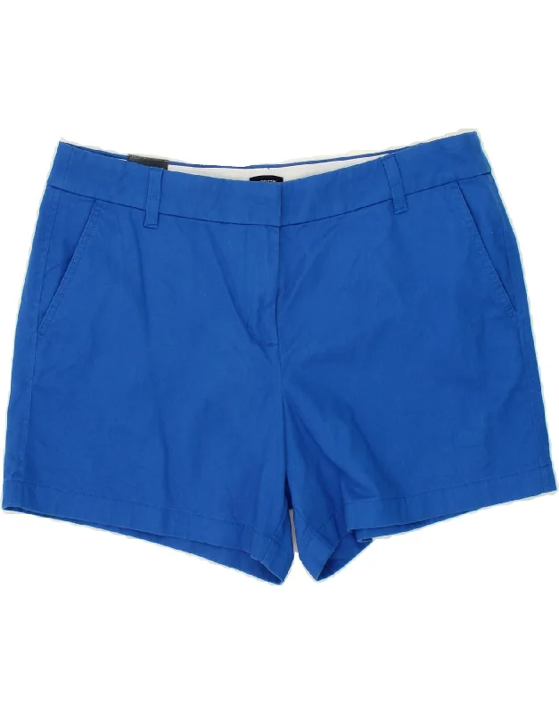 French Style J. CREW Womens Chino Shorts US 14 XL W38 Blue Cotton