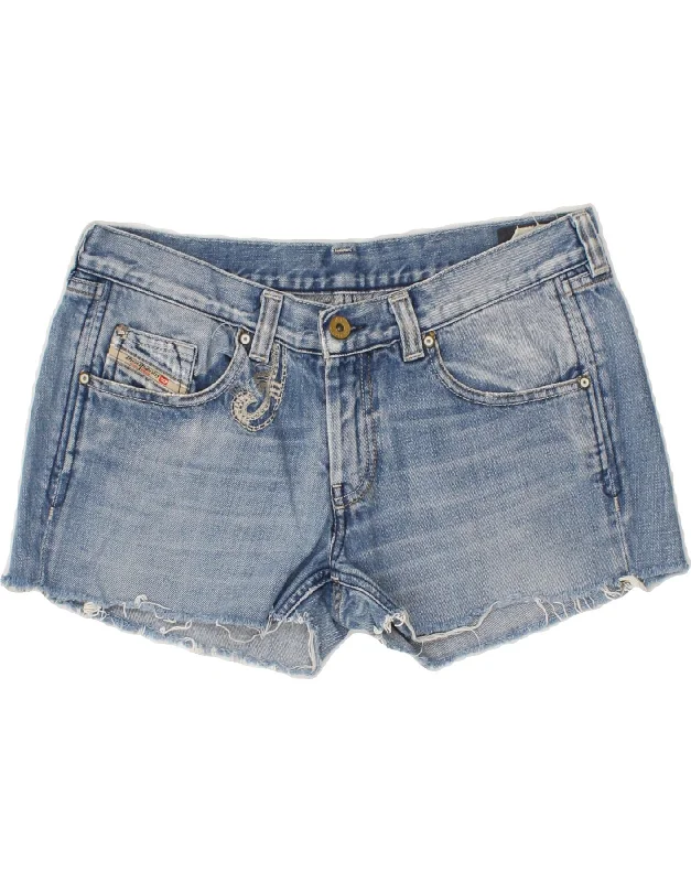 Sports And Leisure DIESEL Womens Denim Shorts W30 Medium Blue Cotton