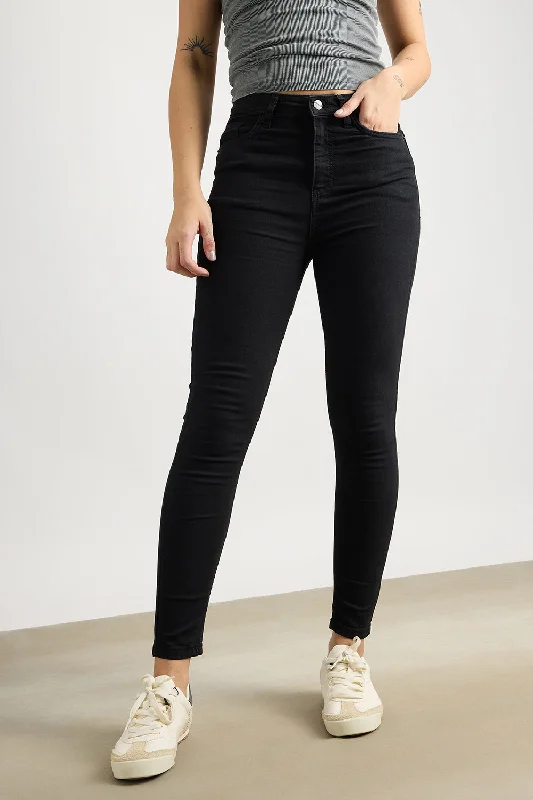 Youthful Style Carbon Skinny Fit Jeans