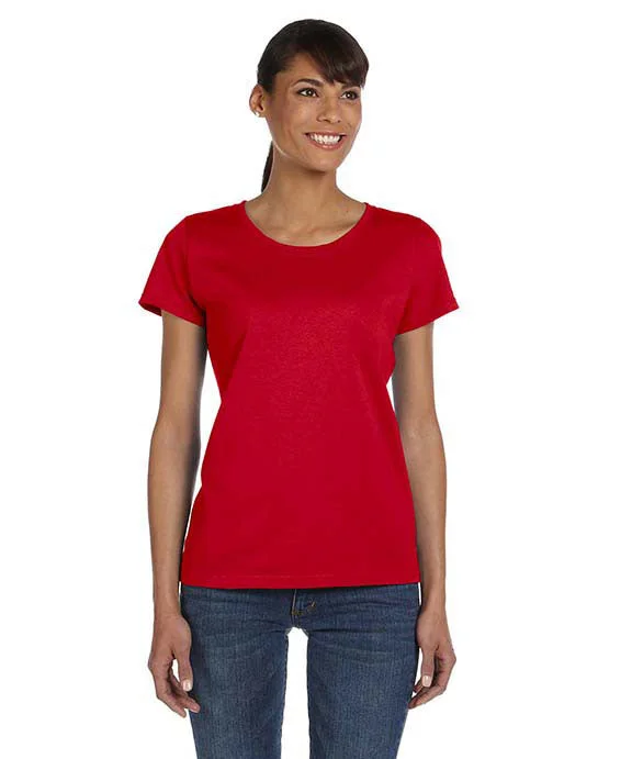 Sports Functional Style L3930R - Fruit of the Loom Ladies 5 oz. HD Cotton™ T-Shirt | True Red Sports Functional Style L3930R - Fruit of the Loom Ladies 5 oz. HD Cotton™ T-Shirt | True Red