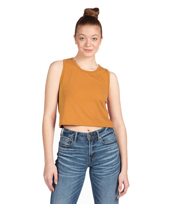 Minimalism 5083 - Next Level Ladies Festival Cropped Tank Top | Antique Gold