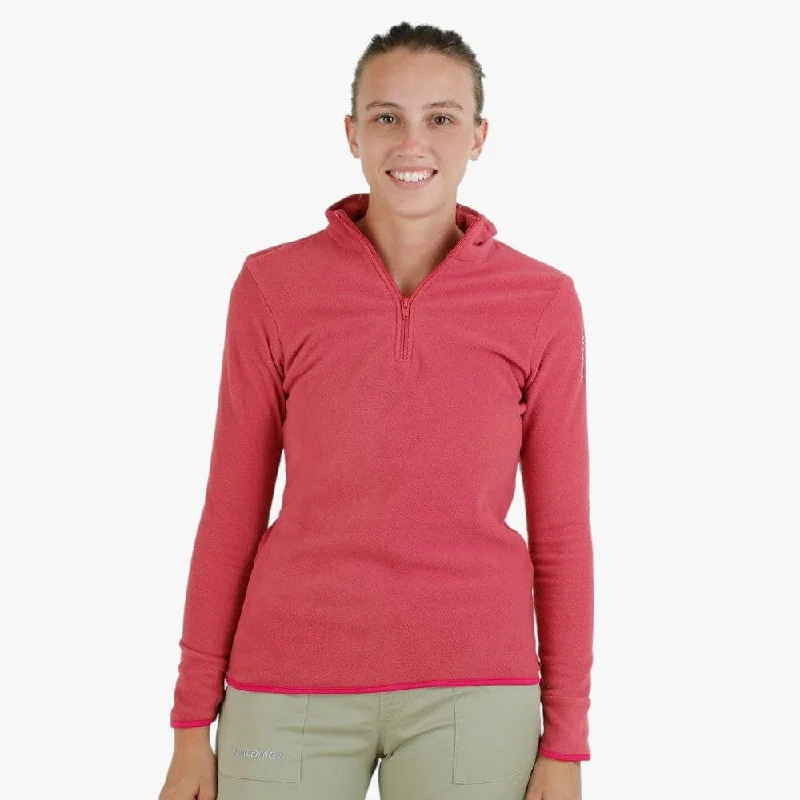 Comfortable And Simple Salomon Womens Kabru 1/4 Zip Sweater Astro Dust