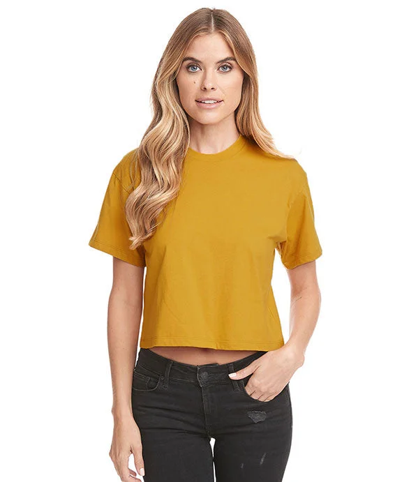 Elegant Design 1580NL - Next Level Ladies Ideal Crop T-Shirt | Antique Gold