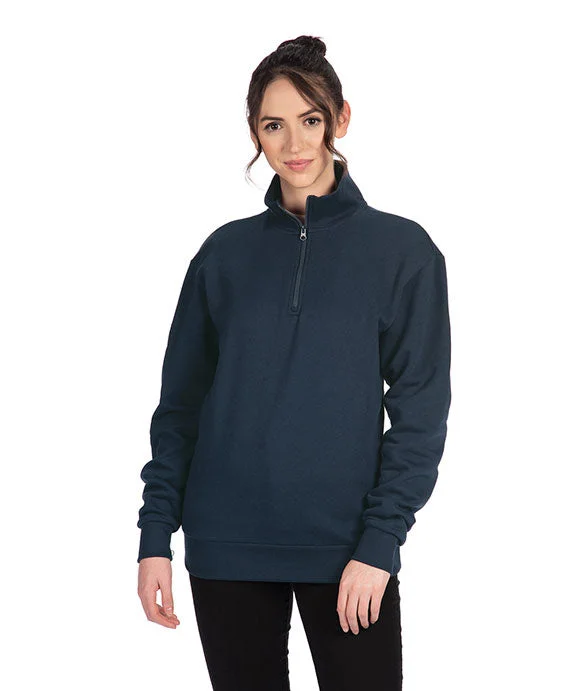 Romantic Data 9643 - Next Level Unisex Fleece Quarter-Zip | Midnight Navy