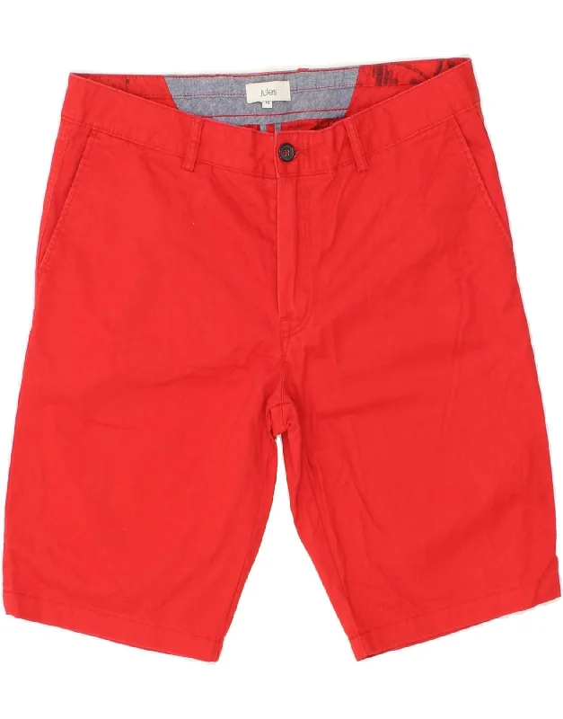 Light Comfort JULES Womens Chino Shorts W32 Medium Red Cotton