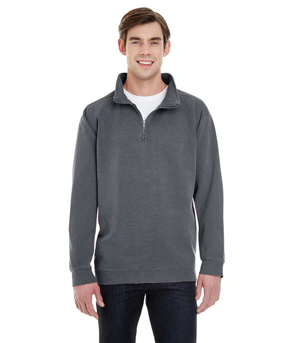 Youthful 1580 - Comfort Colors Adult Quarter-Zip Sweatshirt | Pepper
