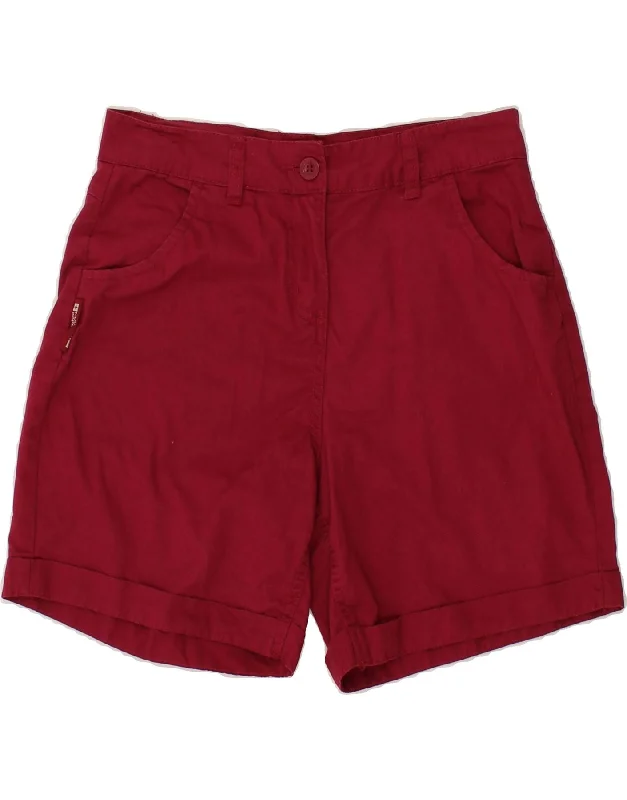 Comfortable Fashion MOUNTAIN WAREHOUSE Womens High Waist Casual Shorts UK 6 XS W28 Burgundy
