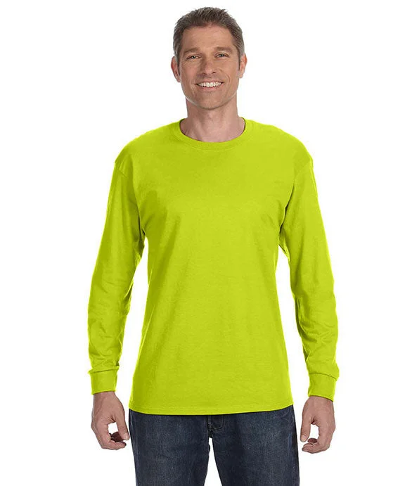 Easygoing Fashion G5400 - Gildan Heavy Cotton™ Adult Long Sleeve T-Shirt | Safety Green