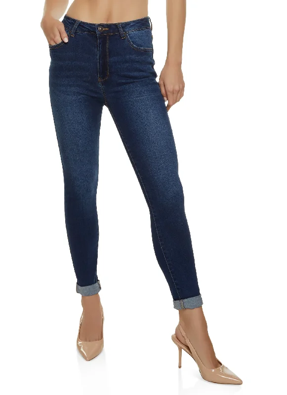 Nightclub Style WAX Basic High Waisted Skinny Jeans